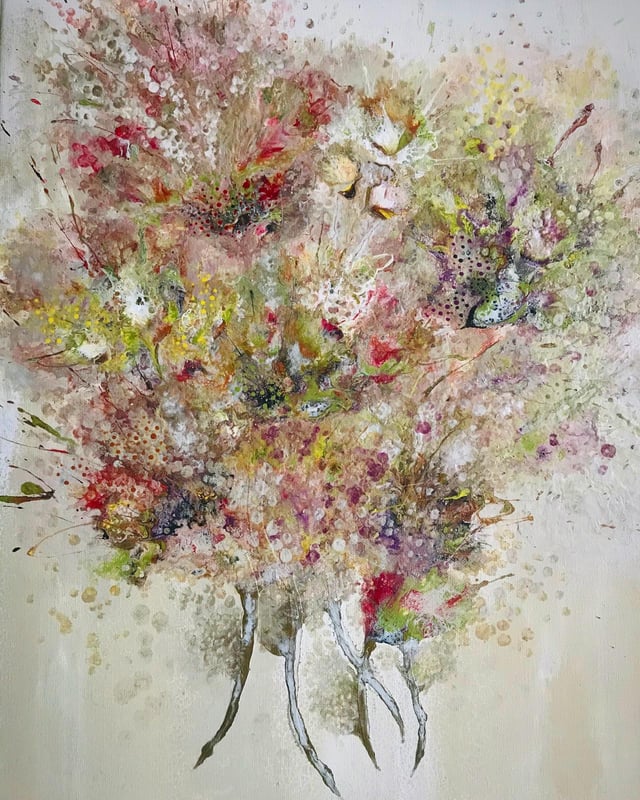 Bouquet in Motion — original artwork by Tasha Tau