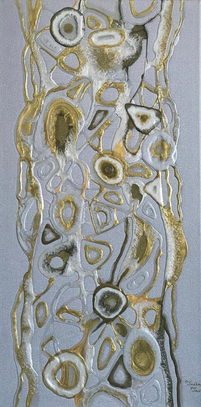 Golden DNA 1 — original artwork by Tasha Tau