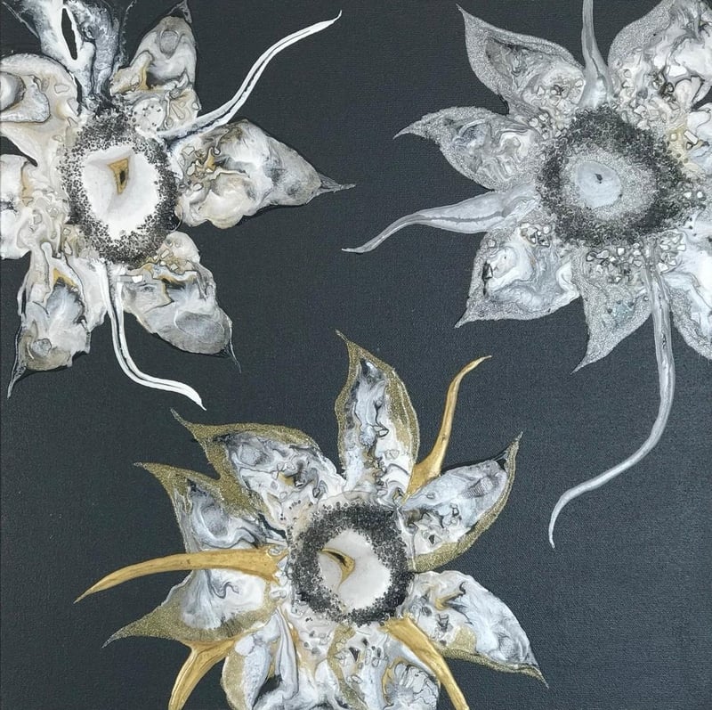 Dancing Flowers — original artwork by Tasha Tau