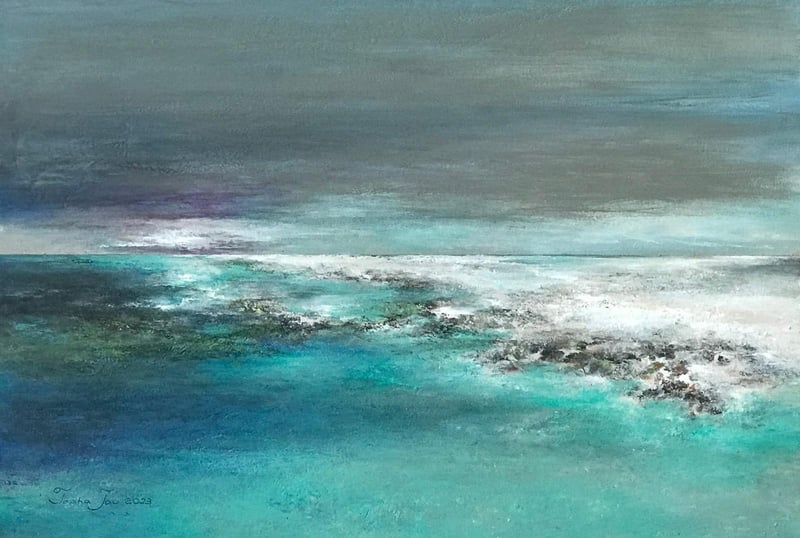 Calm Beyond the Waves — original artwork by Tasha Tau